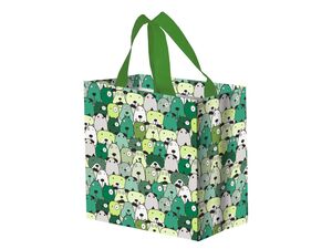 Nákupní taška na pamlsky Pejsci 10 l 27 x 25 x 15 cm zelená