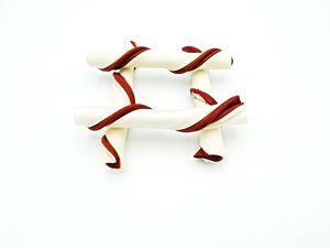 Magnum Rawhide roll stick trubičky 12,5 cm 40 ks bílo-červené