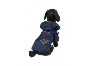 Papillon obleček pro psa 40 cm pláštěnka s tlapkou Rainy days hrudník 56 cm