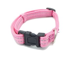 Papillon obojek Basic nylon růžový 15 mm x 26 - 40 cm