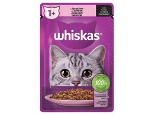 Whiskas s lososem ve šťávě 85 g kapsa