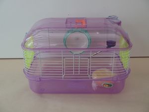 Tatrapet klec Vila pro křečky 40 x 28 x 26 cm s výbavou fialová