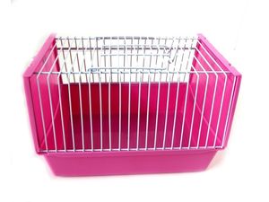 Tatrapet přepravka pro hlodavce 21 x 15 x 14 cm, plast + drát, růžová