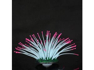 Aqua Lumo akvarijní dekorace silikonová sasanka 7 x 7 x10 cm růžová 4759