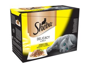 Sheba Select Slices in jelle drůbeží 12 x 85 g kapsa kuře, krůta, kachna, drůbeží