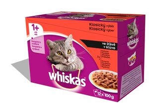 Whiskas adult Klasický výběr šťáva 12 x 100 g