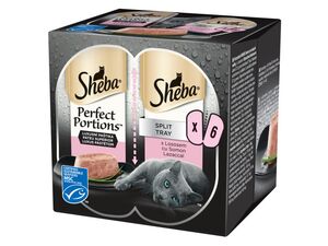 Sheba luxusní paštika s lososem vanička 6 x 37,5 g