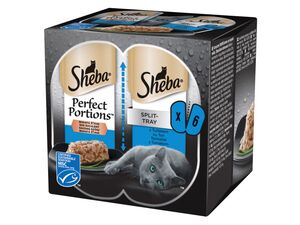 Sheba luxusní kousky ve šťávě s tuňák vanička 6 x 37,5 g