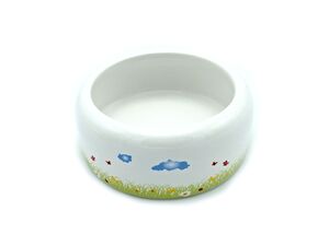 Flamingo miska keramická pro morče 275 ml proti vyhazování 11,5 x 4,5 cm