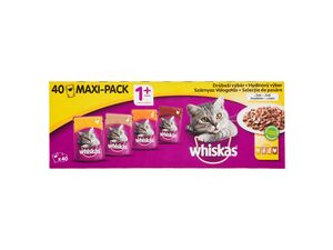 Whiskas adult drůbeží výběr v želé 40 x 100 g kapsa kuře,kachna,drůbež,krůta