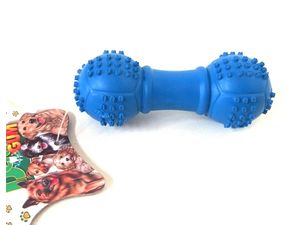 Tatrapet hračka pro psa činka s výstupky 10 cm, tvrdá guma, modrá