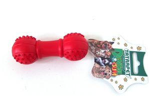 Tatrapet hračka pro psa činka s výstupky 10 cm, tvrdá guma, červená