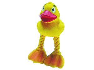 Tatrapet hračka pro psa kačena 17 cm latex žlutá