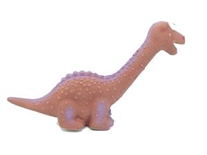 Tatrapet hračka pro psa dinosaurus pískací, 19 cm latex fialová