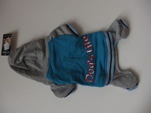 Tatrapet mikina pro psa šedo modrá 40 cm délka 38 obvod 42 cm SLEVA