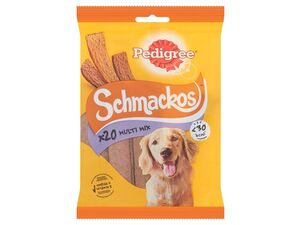 Pedigree Schmackos multi mix 20 ks 144 g hovězí,drůbeží,jehněčí SUPER SLEVA