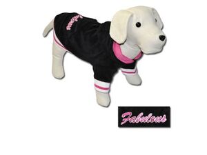 Nayeco mikina pro psa Fabulous Sudadera černá s růžovou 45 cm obvod 56 cm doprodej