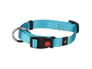 Flamingo obojek pro psa Ziggi 40 mm / 55 - 75 cm nylon Basic tyrkysový