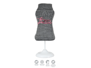 Nayeco svetr pro psa Love s nohavicemi šedý 25 cm obvod 28 cm doprodej