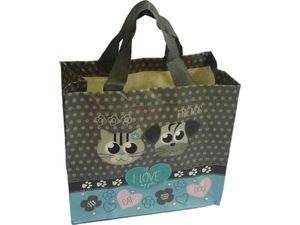 Nákupní taška na pamlsky Love Pets 10 l 27 x 25 x 15 cm modrá