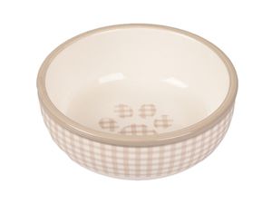 Flamingo miska keramická 310 ml průměr 13 cm pro kočku béžová