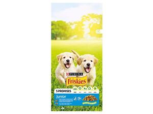 Friskies Junior štěně 15 kg + 3 kg s kuřetem, mlékem a zeleninou