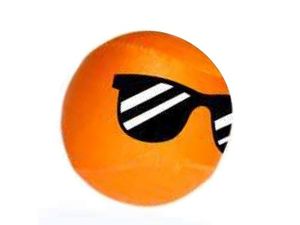 Record hračka pro psa plovací míček průměr 7 cm oranžová