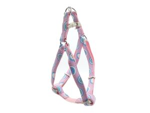 Nayeco postroj ROSA koženkový s kroužky růžový 15 mm x 35 - 60 cm SLEVA