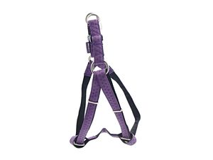 Nayeco postroj Macleather koženkový fialový 20 mm x 50 - 75 cm