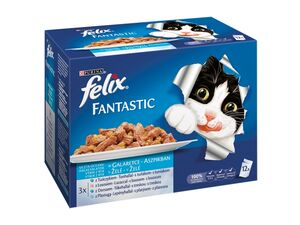 Felix Fantastic výběr z ryb v želé 12 x 100 g