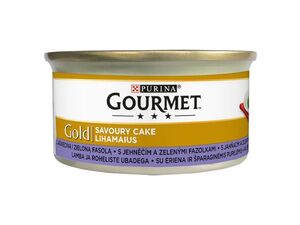 Gourmet gold Savoure Cake jehněčí a zelenýma fazolkami paštika 85 g