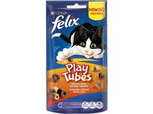 Felix Play Tubes 50 g s příchutí kuřete a jater SLEVA
