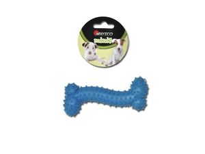 Nayeco hračka pro psa kost s výstupky 11 cm guma modrá