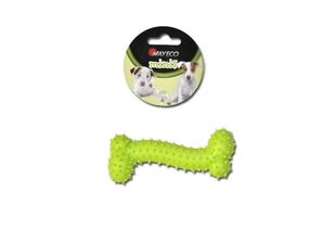 Nayeco hračka pro psa kost s výstupky 11 cm guma zelená