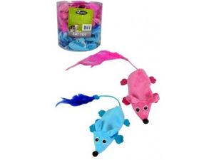 Papillon hračka pro kočku myš 11 cm růžová