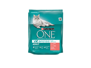 Purina ONE adult cat 800 g losos a celozrnné obiloviny