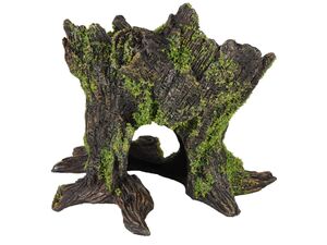 Flamingo akvarijní dekorace zelený pařez 13  x 10 x 12 cm