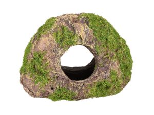 Flamingo akvarijní dekorace zelený kámen 13 x 8 x 10 cm s otvorem