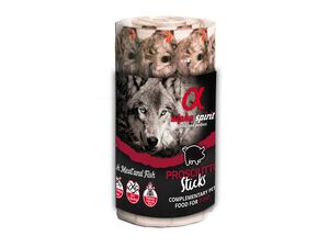 Alpha Spirit Dog Prosciutto Sticks Ristra 16 ks pork ,kuře, ryby 16.078