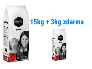 Amity premium dog Adult chicken & rice 15 kg+ 3 kg chicken 1.147