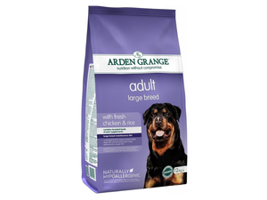 Arden Grange adult Large Breed with fresh Chicken & Rice12 kg + 2 kg zdarma