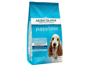 Arden Grange Puppy/Junior rich in fresh Chicken 12 kg + 2 kg zdarma