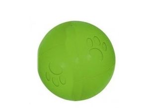 Nayeco hračka pro psa míček zdobený pískací průměr 10 cm tvrdá guma zelený
