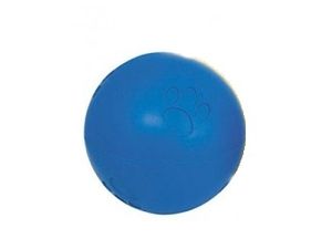 Nayeco hračka pro psa míček zdobený pískací průměr 10 cm tvrdá guma modrý