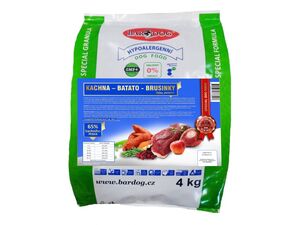 Bardog Kachna – Batato – Brusinky 4 kg granule lisované za studena