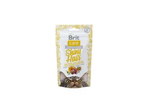 Brit Care Cat snack Shiny Hair 50 g losos a rakytník 16.624