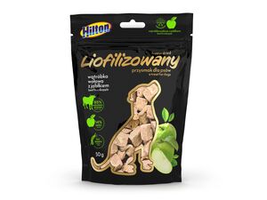 Hilton liofilizované kostičky hovězí játra s jablkem 50 g