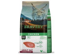 Bravery cat adult grain free Sterilized chicken 400 g 1.158