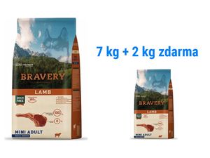 Bravery dog Adult mini grain free lamb 7 kg + 2 kg lamb 1.173