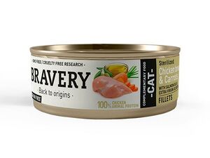 Bravery cat Sterilised 70 g chicken breast fillet/carrot/salmon oil